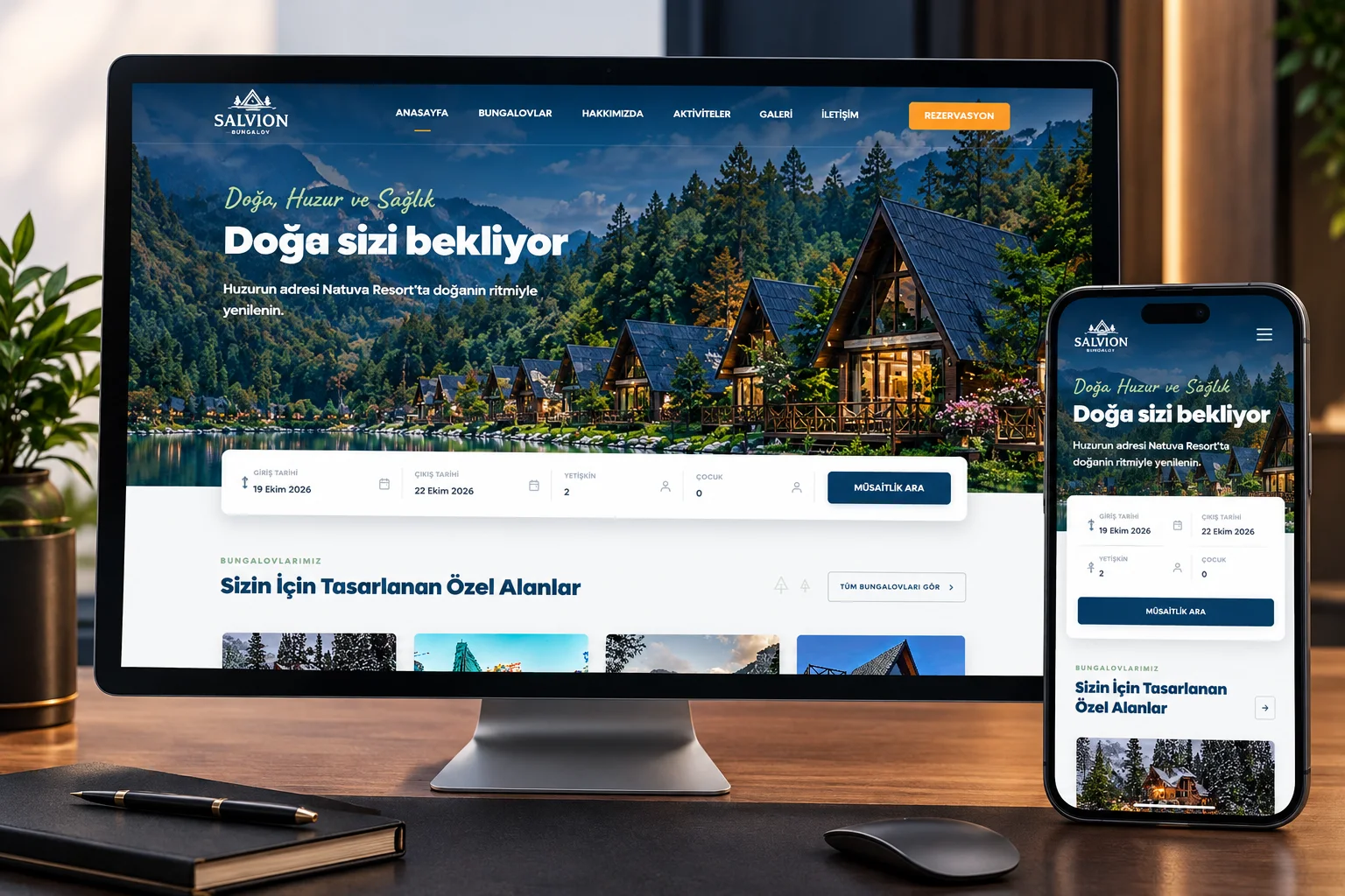 Bungalov ve Villa Kiralama Sitesi